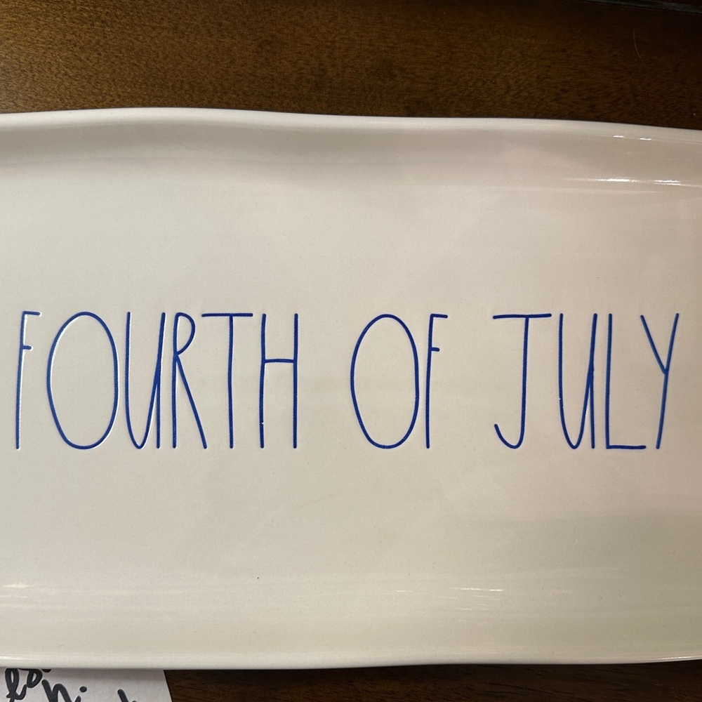 ❌SOLD❌ Rae Dunn Fourth of July Serving Tray Platter 🇺🇸